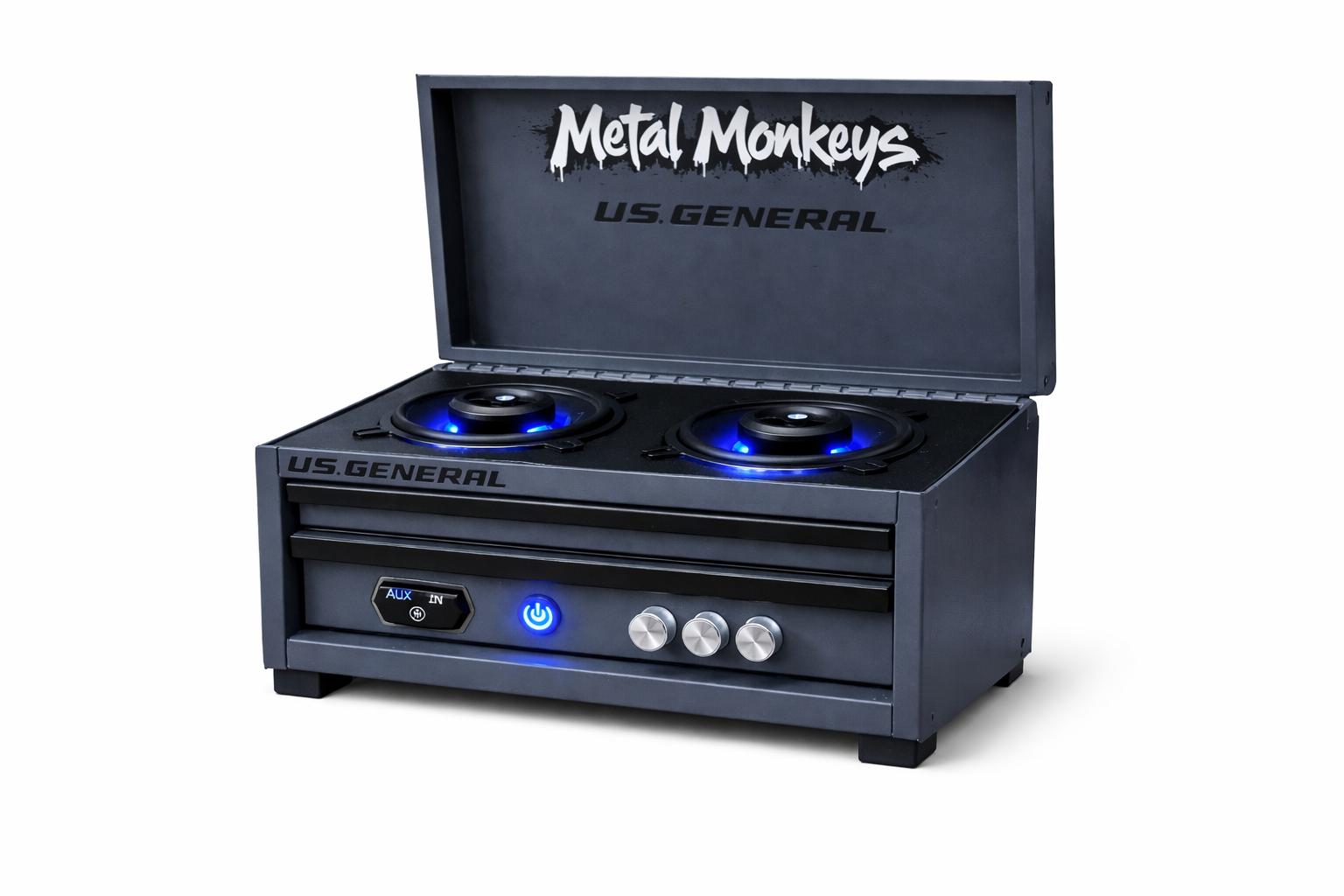 U.S General Mini Toolbox Custom Speaker - Nardo Grey